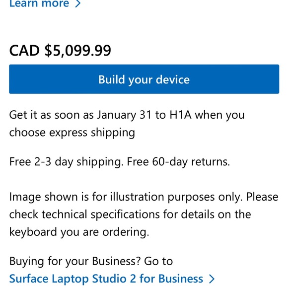 Laptop microsoft studio 2  graphique card GEforce 4060 2TB - Picture 2 of 5